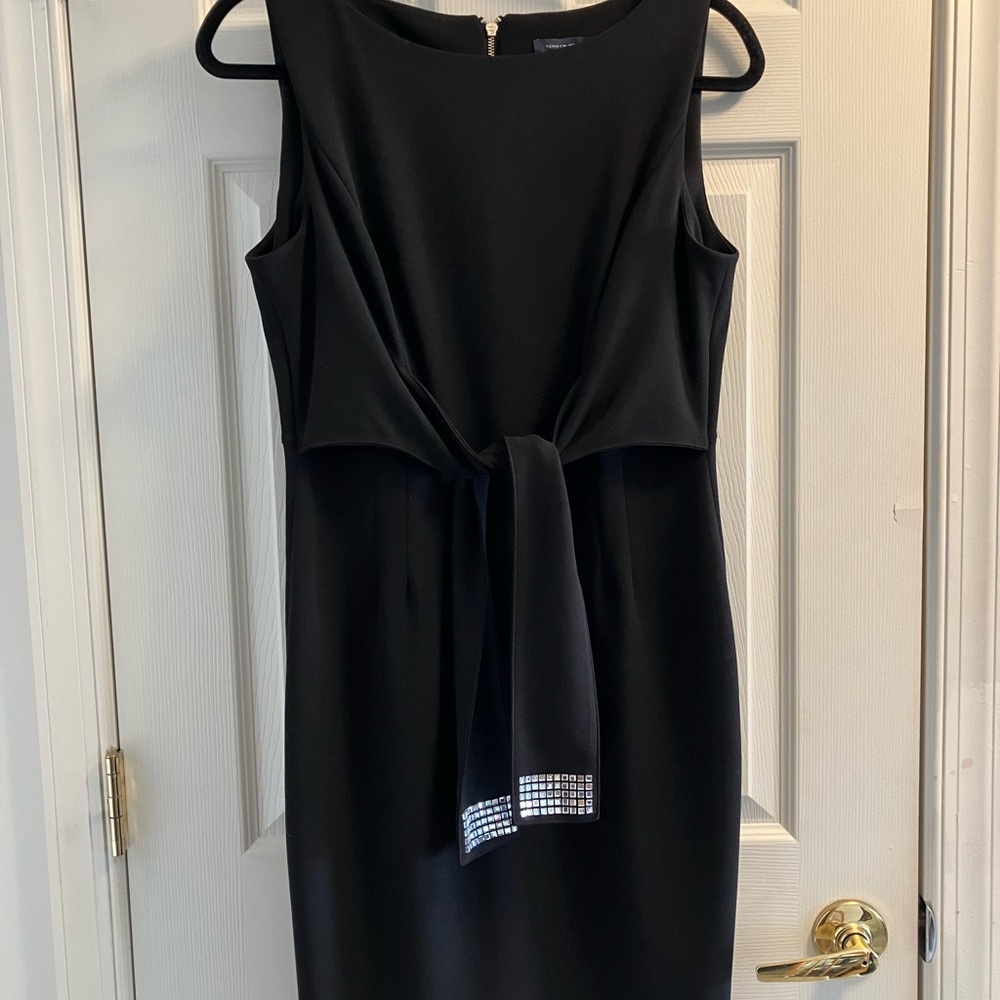 Tommy Hilfiger Black Dress Tie Waist with Sequins